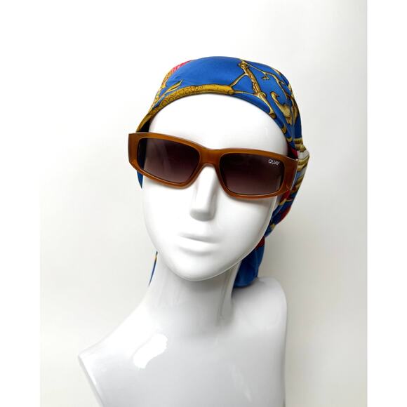 QUAY, NO ENVY, NWOT’s Caramel Rectangular Sunglasses - Picture 7 of 9